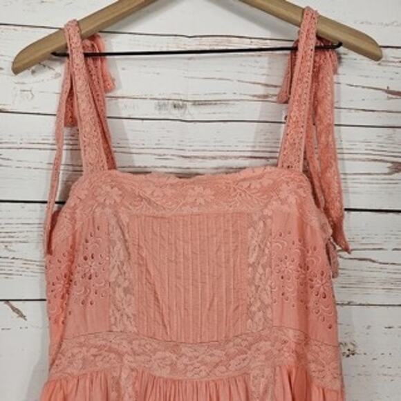 NWT LoveShackFancy 8 Ayala Dress in Peach Blossom - Picture 5 of 9